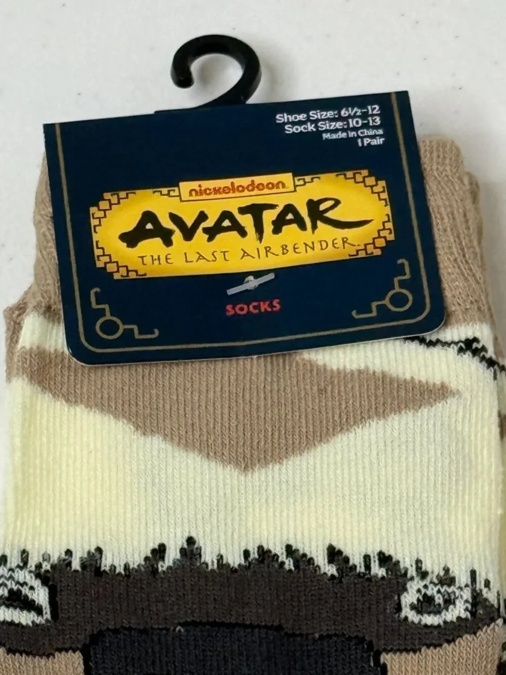 Avatar The Last Airbender Appa Crew Socks Adult NWT